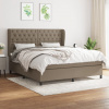 Box spring postel s matrací taupe 160x200 cm textil 3128217