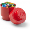 LEGO® úložný box guľatý 12,3 x 18,3 cm červená
