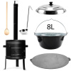Perfect Home PL-Set-60 Kotlíková súprava 8L, 6ks – kotlina/kotlík/pokrievka/varecha/naberačka/platňa
