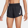 Nike One Swoosh Women's Dri-FIT Running Mid-Rise Brief-Lined Shorts Black 16 (XL)