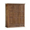 Rustikálna trojdverová šatníková skriňa MEXICANA SAV13C1 Barevné provedení: vosk - světle hnědý-medový