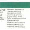 UMTON Akvarelové farby 2,6 ml, rôzne odtiene Odtieň: 2750 - Kobaltová zeleň tmavá