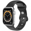 Remienok Celly silikonový na Apple Watch 42/44/45 mm (WBANDSIL44BK) čierny