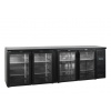 TEFCOLD Chladiaci, podpultový stôl - minibar | CBC 410 G | 4 presklené krídlové dvere TEFCOLD