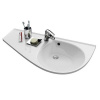 RAVAK AVOCADO COMFORT 95 x 53cm ľavé umývadlo, s otvorom, s prepadom, liaty mramor, XJ9L1100000