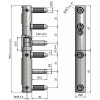 TKZ dverový záves Trio 20 MAX BZ M10x29 PH Povrch: Zinok žltý