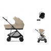 CYBEX Melio Carbon + Cot Travel Set B2 i-Size almond beige 2025