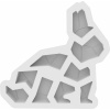 Forma na čokoládu Bunny 520
