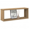zahrada-XL Nástenné poličky v tvare kocky 4 ks 60x15x23cm kompozitné drevo 856590