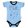 Baby Nellys Body krátky rukáv Baby Little Star modré