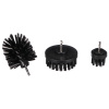 Sada kefiek na vŕtačku na čistenie auta CAR DETAILING DRILL BRUSH 3 HARD, 3 ks