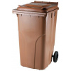 J.A.D. popolnica 240l plastová hnedá nádoba na odpad