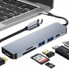 USB Hub Renew Force HUB USB-C karty SD TF do laptopa przejściówka 6 portov