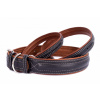 COLLAR Kožený obojok Soft, 46-60cm/35mm, čierno-hnedá