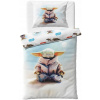 Carbotex Obojstranné bavlna obliečky Star Wars Hviezdne vojny motív Baby Yoda 100% bavlna 70x90 140x200