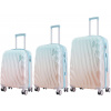 Cestovné kufre Semiline 3 ks ABS Unisex's Suitcase Set na 4 kolieskach 40 l 70 l 90 l T5649-0