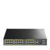 Cudy FS1026PS1 sieťový prepínač Nespravované Gigabit Ethernet (10/100/1000) Podpora napájania cez Ethernet (PoE) Čierna (FS1026PS1)