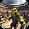 CUKROVÁ TLAČ jedlý obrázok na tortu Cukrová hmota Rozprávka Shrek Ogr Trol 5 + MENO