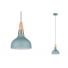 PAULMANN Závěsné svítidlo Neordic Juna 16cm zelená / měď / dřevo 79652
