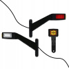 Bielo-červená LED lampa Bager Traktor