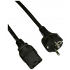 Akyga napájecí kabel [1x IEC zástrčka C14 10 A - 1x IEC zásuvka C15] 1.80 m černá
