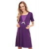 Dámska tehotenská nočná košeľa FW200581133-6 fialová - PeeKaBoo L/XL