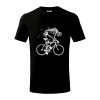 Gravel Bike - kostra - Tričko detské bavlnené - 104-110cm / 3-4 roky ( Čierna )