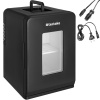tectake 405182 prenosná mini chladnička s 2 v 1 funkciou 27x31x41cm - čierna