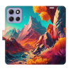 Flip pouzdro iSaprio - Motorola Moto G86 5G - Colorful Mountains s kapsičkami na karty (Flipové knížkové pouzdro, obal, kryt iSaprio s přihrádkami na karty a motivem)