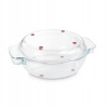 TESCOMA Okrúhly pekáč s poklopom GrandCHEF 32 cm, sklenený