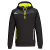 PORTWEST Mikina DX467 s kapucí, krátký zip POR-DX467BKRM M Černá