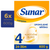 6x SUNAR Complex 4 Mlieko dojčenské 600 g