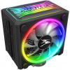 Zalman chladič CPU CNPS16X Black / 120 mm ventilátor / 4 heatpipe / RGB / PWM / 165 mm výška / čierny