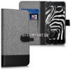 Kožený obal Asus Zenfone 4 Pro (ZS551KL) – Wallet Canvas – šedá