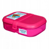 Trojkomorový obedár SISTEMA Lunch 1,1 l ružový