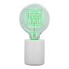 Paladone Minecraft Neon LED Stolová lampa Creeper 24 cm