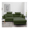 Rohová rozkladacia sedačka HORTA pravá, zelená, s úložným priestorom FF0028 + záruka 3 roky zadarmo + záruka 3 roky zadarmo
