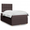 Box spring postel s matrací tmavě hnědá 120x200 cm textil 3294340