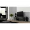 Cama Meble Tv stolík SOHO RTV 140 S4, sivý mat/sivý lesk