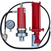 PNEUMATICKÁ PUMPA – HYDRAULICKÁ + POHON 30 T + MANOMETER – LIS 30 TON