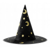 Čarodejnícky klobúk čierny Halloween mesiace (Čarodejnícky klobúk čierny Halloween mesiace)