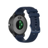 eses Jednofarebný silikónový remienok pre smart hodinky Garmin 20 mm Farba: mesačná modrá