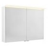SAPHO - LINEX galérka s LED osvetlením, 100x70x15cm, biela