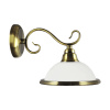 PREZENT 75355 VIOLA 1xE14/40W, GOLD BRASS/WHITE, WALL