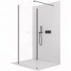 CERANO - Sprchová zástena Walk-in Onyx Corner Cube Ľ/P - 8 mm - hranatá vzpera - čierna matná, transparentné sklo - 90x90x200 cm