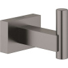 GROHE Essentials Cube jednoduchý háčik, kartáčovaný tmavý grafit, 40511AL1