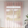 vidaXL Voálové závesy s priechodkami 2 ks Ružové 140x300 cm - Ružová - 252292-267920