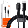 Kábel McDodo USB typ C - Apple Lightning 1 m čierny