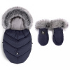 COTTONMOOSE COTTONMOOSE Set fusak a rukavice na kočík Moose MINI Yukon Blue