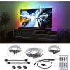 Paulmann LED pásek Set LED pásek TV65 palců USB + dálkový ovladač Dynamic Rainbow RGB 4W 5V černý